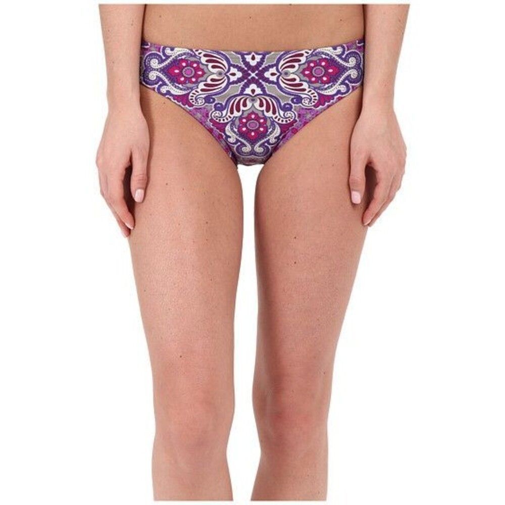 Prana Women's Lani Bikini Bottom sz XS Dusted Peri Jasmine